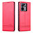 Leather Case Stands Flip Cover Holder YZ1 for Xiaomi Mi 13T 5G Hot Pink