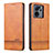 Leather Case Stands Flip Cover Holder YZ1 for Xiaomi Mi 13T Pro 5G Light Brown