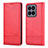 Leather Case Stands Flip Cover Holder YZ1 for Xiaomi Mi 14 5G Hot Pink