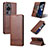 Leather Case Stands Flip Cover Holder YZ2 for Huawei P60 Pro