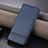 Leather Case Stands Flip Cover Holder YZ2 for Oppo Reno10 5G Blue