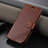 Leather Case Stands Flip Cover Holder YZ3 for Apple iPhone 15 Pro Max