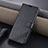 Leather Case Stands Flip Cover Holder YZ3 for Oppo A2 Pro 5G Black