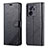 Leather Case Stands Flip Cover Holder YZ3 for Xiaomi Redmi K60 Ultra 5G Black