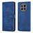 Leather Case Stands Flip Cover Holder YZ4 for Huawei Nova Y91 Blue