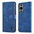 Leather Case Stands Flip Cover Holder YZ5 for Huawei Nova 11 Pro Blue