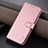 Leather Case Stands Flip Cover Holder YZ5 for Huawei P60 Pro Hot Pink