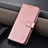 Leather Case Stands Flip Cover Holder YZ5 for Oppo A2 Pro 5G Rose Gold