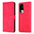 Leather Case Stands Flip Cover Holder YZ5 for Oppo Reno10 Pro+ Plus 5G Hot Pink