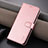 Leather Case Stands Flip Cover Holder YZ6 for OnePlus Nord CE 3 5G Rose Gold