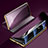 Leather Case Stands Flip Cover Holder Z01 for Huawei P60 Pro Purple