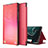 Leather Case Stands Flip Cover Holder ZL1 for Samsung Galaxy M31 Red