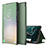 Leather Case Stands Flip Cover Holder ZL1 for Samsung Galaxy S23 Ultra 5G Green