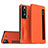 Leather Case Stands Flip Cover Holder ZL2 for Huawei Honor Magic Vs Ultimate 5G Orange