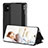 Leather Case Stands Flip Cover Holder ZL2 for Samsung Galaxy A51 5G Black