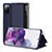 Leather Case Stands Flip Cover Holder ZL2 for Samsung Galaxy S20 FE 4G Blue