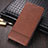 Leather Case Stands Flip Cover K03 Holder for Huawei Mate 40E Pro 4G Brown