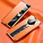 Leather Case Stands Flip Cover K05 Holder for Huawei Mate 40E Pro 5G Orange