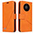 Leather Case Stands Flip Cover K06 Holder for Huawei Mate 40 Pro Orange