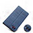 Leather Case Stands Flip Cover L01 for Huawei Honor V10 Blue