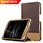 Leather Case Stands Flip Cover L01 for Huawei MediaPad T2 Pro 7.0 PLE-703L Brown