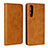 Leather Case Stands Flip Cover L01 for Huawei P30 Orange