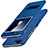 Leather Case Stands Flip Cover L01 for Huawei Y6 Pro (2017) Blue