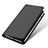 Leather Case Stands Flip Cover L01 for Samsung Galaxy A5 (2018) A530F Black