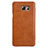 Leather Case Stands Flip Cover L01 for Samsung Galaxy Note 5 N9200 N920 N920F Brown