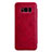 Leather Case Stands Flip Cover L01 for Samsung Galaxy S8 Plus Red