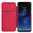 Leather Case Stands Flip Cover L01 for Samsung Galaxy S9 Plus Red