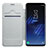 Leather Case Stands Flip Cover L01 for Samsung Galaxy S9 White