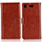 Leather Case Stands Flip Cover L01 for Sony Xperia XZ1 Compact Brown