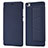 Leather Case Stands Flip Cover L01 for Xiaomi Mi Note Blue