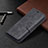 Leather Case Stands Flip Cover L01 Holder for Apple iPhone 13 Black