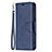 Leather Case Stands Flip Cover L01 Holder for Apple iPhone 13 Blue