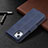 Leather Case Stands Flip Cover L01 Holder for Apple iPhone 13 Blue