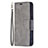 Leather Case Stands Flip Cover L01 Holder for Apple iPhone 13 Gray