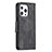 Leather Case Stands Flip Cover L01 Holder for Apple iPhone 13 Pro Max Black