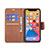 Leather Case Stands Flip Cover L01 Holder for Apple iPhone 13 Pro Max Brown