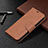 Leather Case Stands Flip Cover L01 Holder for Apple iPhone 13 Pro Max Brown