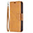 Leather Case Stands Flip Cover L01 Holder for Apple iPhone 13 Yellow