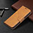 Leather Case Stands Flip Cover L01 Holder for Apple iPhone 13 Yellow