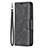 Leather Case Stands Flip Cover L01 Holder for Apple iPhone 14 Pro Black