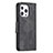 Leather Case Stands Flip Cover L01 Holder for Apple iPhone 14 Pro Black