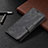 Leather Case Stands Flip Cover L01 Holder for Apple iPhone 14 Pro Black