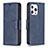 Leather Case Stands Flip Cover L01 Holder for Apple iPhone 14 Pro Blue