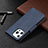 Leather Case Stands Flip Cover L01 Holder for Apple iPhone 14 Pro Blue