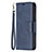 Leather Case Stands Flip Cover L01 Holder for Apple iPhone 14 Pro Blue