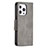 Leather Case Stands Flip Cover L01 Holder for Apple iPhone 14 Pro Max Dark Gray